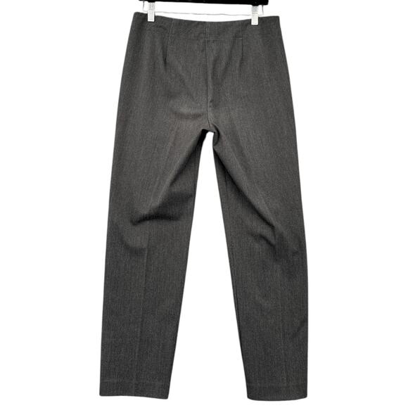 Talbots Heritage Gray Flat‎ Front Straight Leg Stretch Dress Pants Petite 10 - Picture 2 of 7